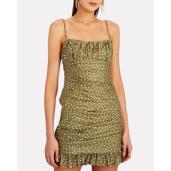 Significant Other Edie Polka Dot Cotton Mini Dress Sz 10 - Picture 5 of 13